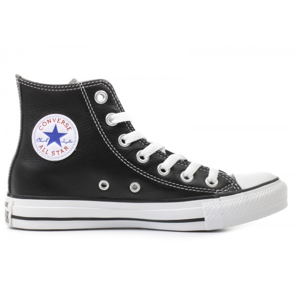 Tenisi înalți Converse Chuck Taylor All Star HI BLK LEA - 132170C Tenisi înalți Converse Chuck Taylor All Star HI BLK LEA - 132170C