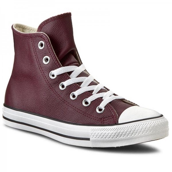 Tenisi înalți Converse Chuck Taylor All Star HI BORDEAUX LEA - 149491C Tenisi înalți Converse Chuck Taylor All Star HI BORDEAUX LEA - 149491C